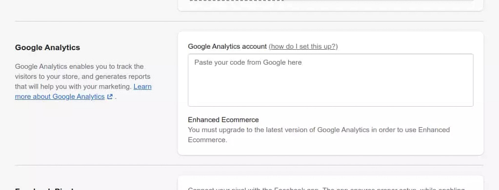 Shopify - Google Analytics