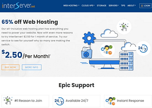 Interserver hosting by findtheblogger