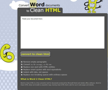 Word to Clean HTML