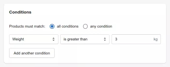 Shopify Conditions Automated