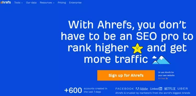 ahrefs page