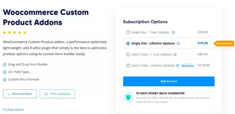 WooCommerce Product Add-Ons Ultimate by findtheblogger