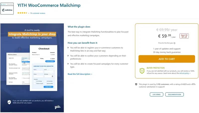 YITH WooCommerce Mailchimp by findtheblogger