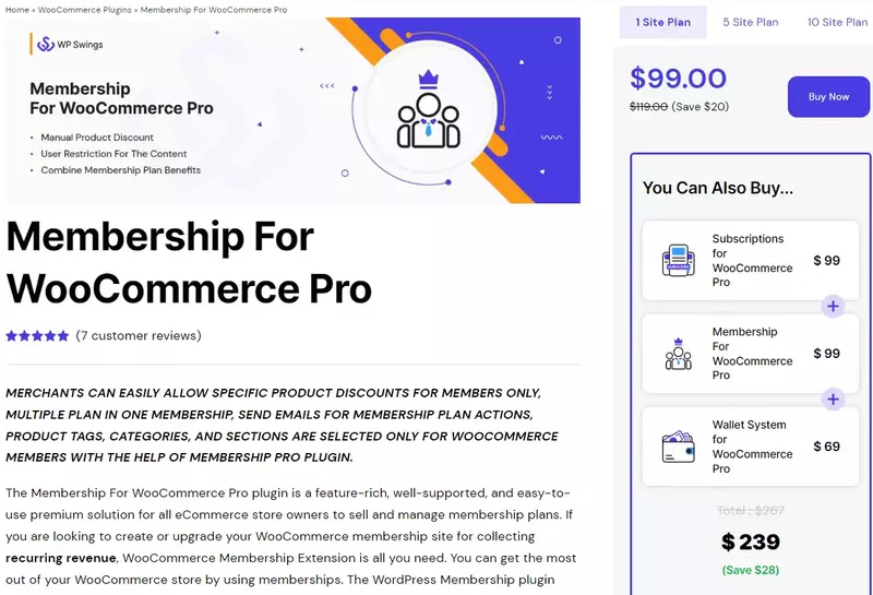 WooCommerce Memberships by findtheblogger